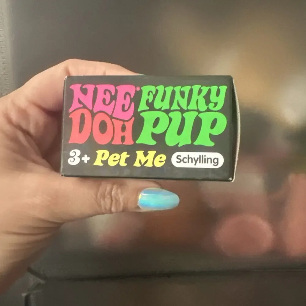 NeeDoh Funky Pup Purple Schylling Sensory Fidget Squishy Toy Sealed Authentic